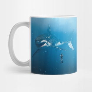 Diving with the Megalodon Mug